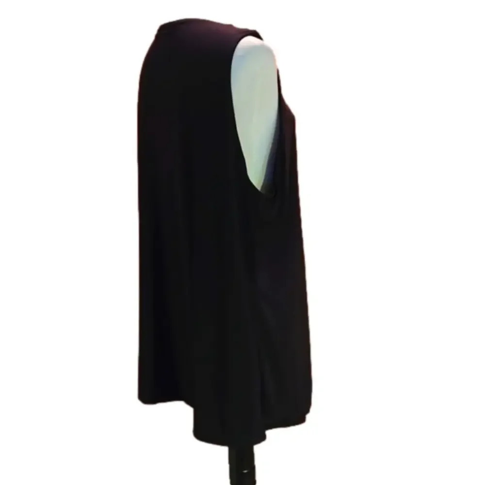 In the Style Black Pullover Top NWT Women’s 22 UK 26 Sleeveless Stretch Blouse - Picture 3 of 10